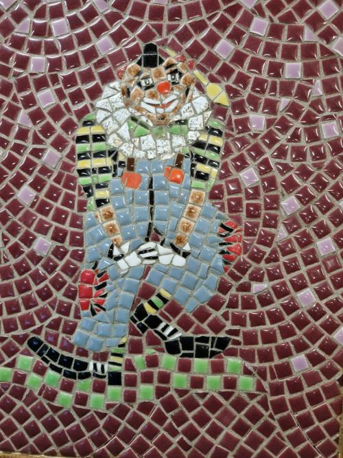 wandhanger mozaiek clown in lijst, Ophalen of Verzenden