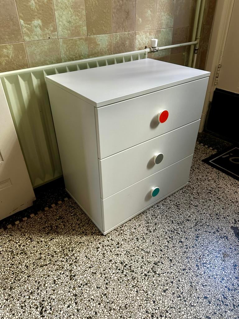 Ladekast wit met 3 laden - Zo goed als nieuw, Ophalen, Overige materialen, 50 tot 100 cm, Zo goed als nieuw