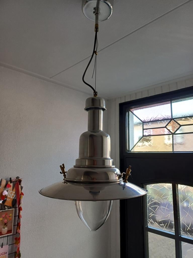 IKEA OTTAVA Hanglamp - Industriële Stijl, Huis en Inrichting, Lampen | Hanglampen, Ophalen, 50 tot 75 cm, Zo goed als nieuw, Glas