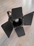 Vintage Theater Spot / Film Lamp - Zwart Metaal, Ophalen, Gebruikt, Industrieel, Retro, Vintage