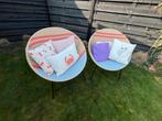 2 loungestoelen Karwei met sierkussens, Ophalen of Verzenden, Gebruikt, Wicker