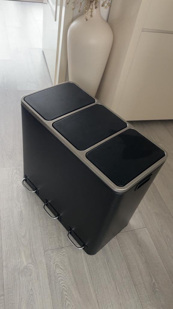 Prullenbak, Overige materialen, Gebruikt, 50 tot 75 cm, Ophalen of Verzenden