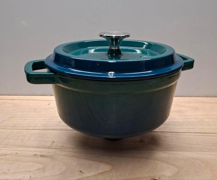Sola Gietijzeren Braadpan 20 cm - Groen, Huis en Inrichting, Keuken | Potten en Pannen, Ophalen of Verzenden