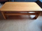 Massief eiken salontafel, Ophalen, Gebruikt, 100 tot 150 cm, Eikenhout