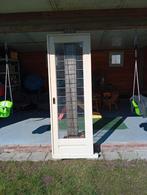 Oude glas in lood schuifdeur (1 ruitje stuk), Doe-het-zelf en Verbouw, Deuren en Horren, Gebruikt, Minder dan 80 cm, Binnendeur