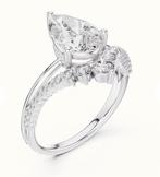 14k Witgoud Ringen 2.42ct Diamant, Wit, Nieuw, Ophalen of Verzenden, 17 tot 18