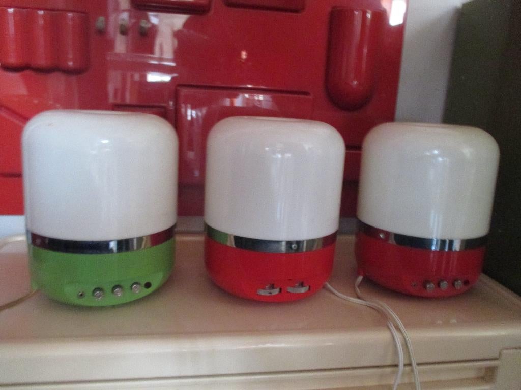 Lampada Europhon radio lamp jaren 70 space age design retro, Gebruikt, Europhon, ?, Jaren 70 italiaans space age design vintage retro 1970s