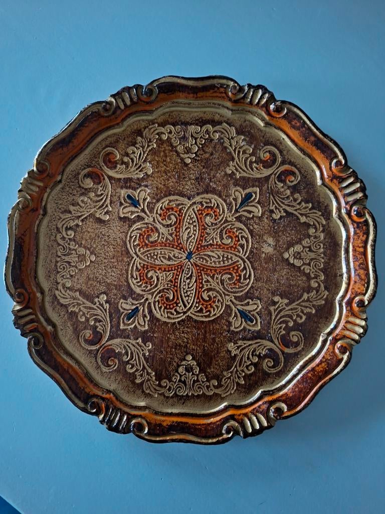 Decoratieve Vintage Dienblad met Barok Patroon, Ophalen of Verzenden