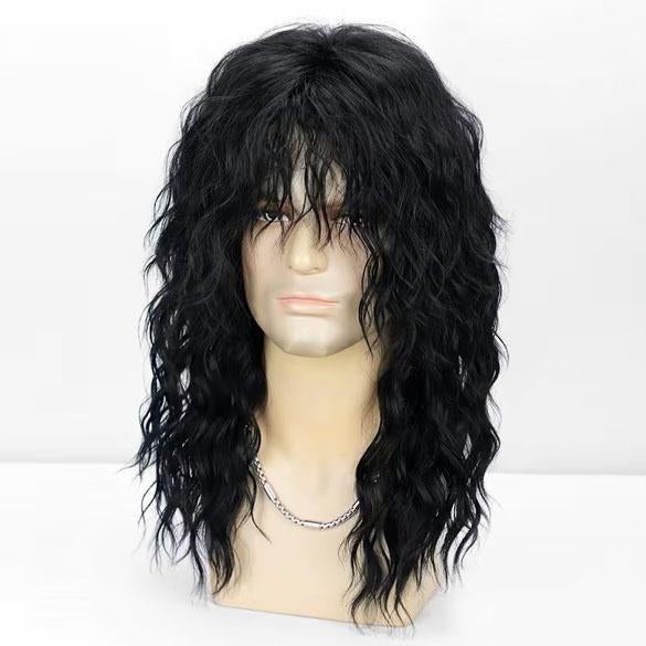 Pruik zwart wild lang haar model Rock, Verzenden, Nieuw, Pruik of Haarverlenging