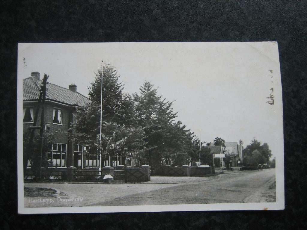 HARSKAMP Dorpsstraat schuine ANWB paddestoel Militairgelopen, Ophalen of Verzenden, 1940 tot 1960, Gelderland