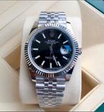 Luxe Rolex Datejust Polshorloge - Zwart Wijzerplaat, Sieraden, Tassen en Uiterlijk, Horloges | Heren, Polshorloge, Ophalen of Verzenden
