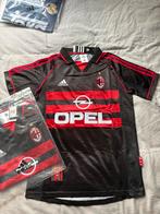 AC Milan Retro Thuisshirt Adidas Opel Zwart Rood, Maat 48/50 (M), Zwart, Nieuw, Ophalen of Verzenden
