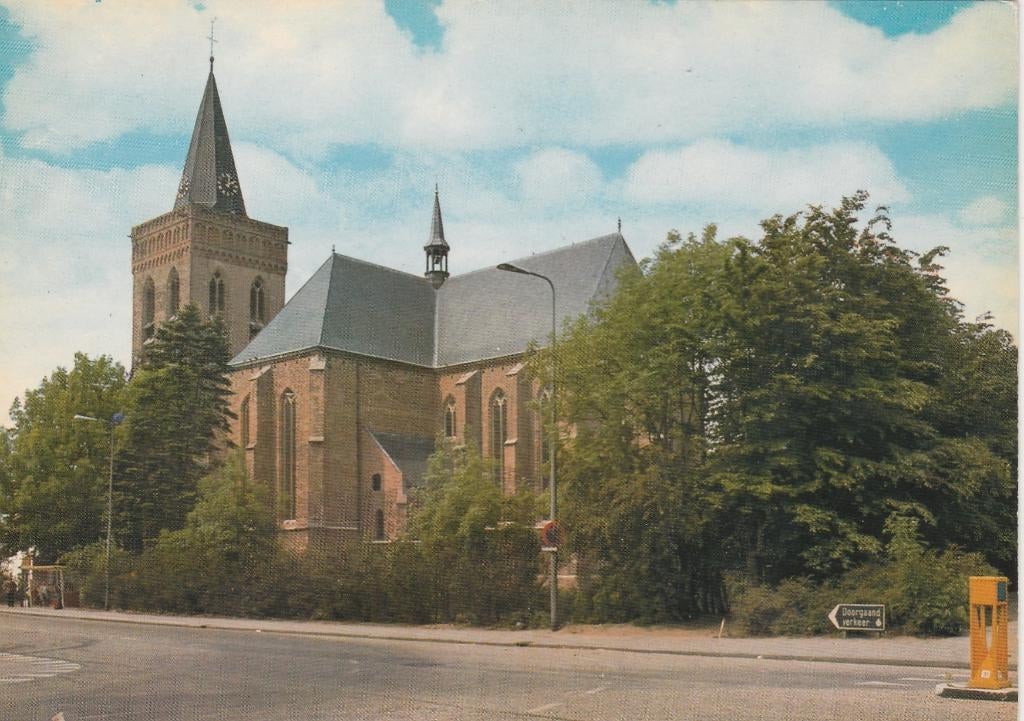 EDE Ned. Herv. Kerk met Verkeerszuil, Verzenden, 1960 tot 1980, Ongelopen, Gelderland