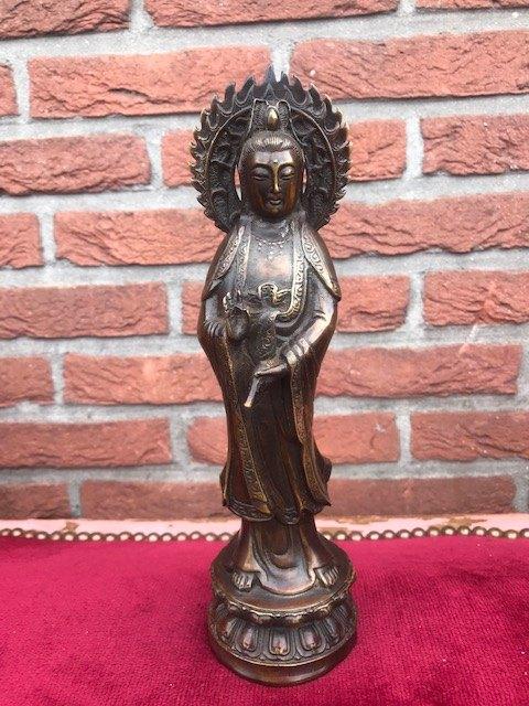 bronzen beeld van Guan Yin, Kwanyin, Ophalen of Verzenden, Brons
