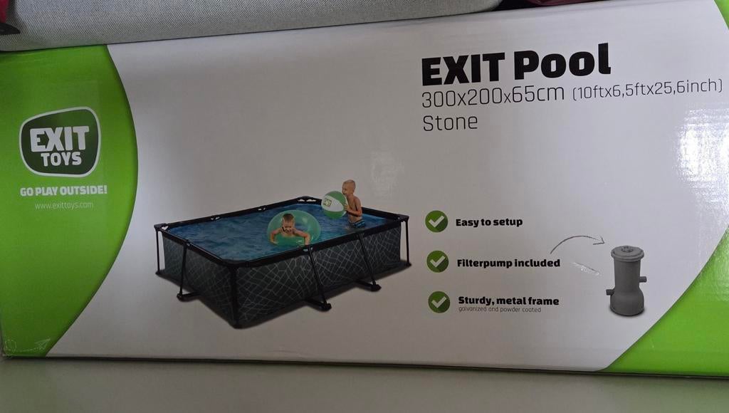 Zwembad van Exit pool 300x200x60cm, Ophalen, Minder dan 80 cm, Zo goed als nieuw, Opzetzwembad