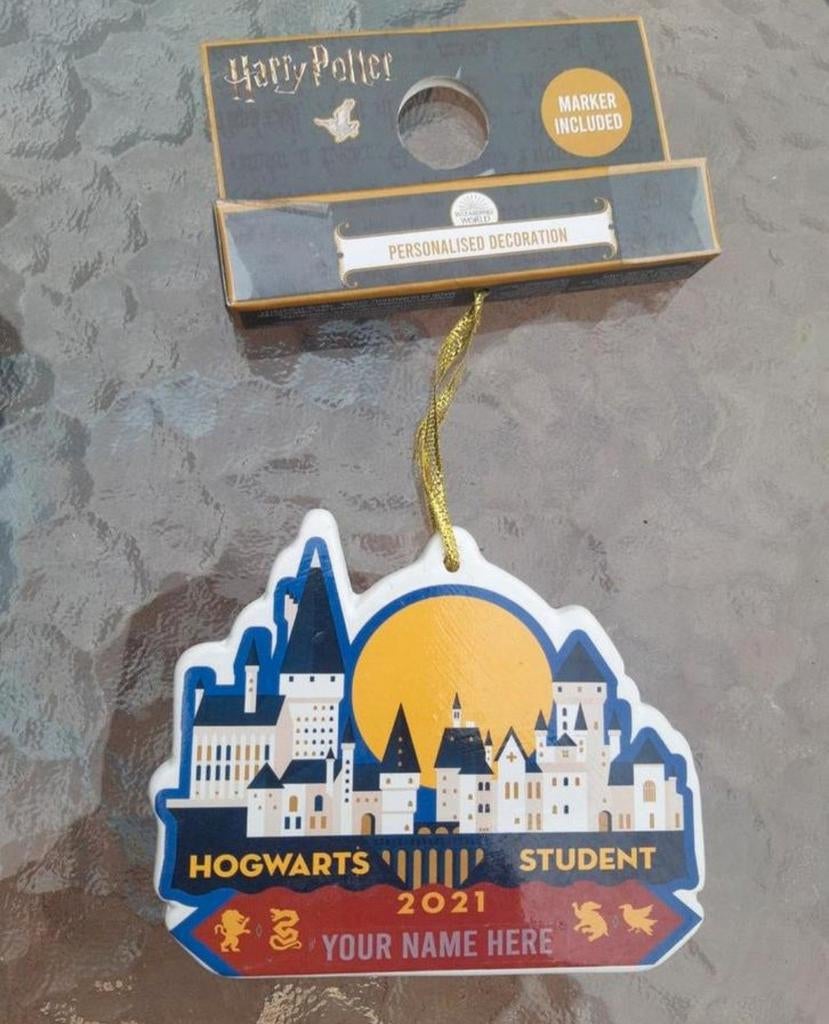 Harry Potter Kersthanger. Nieuw met kaartje. Hogwarts, Verzamelen, Harry Potter, Ophalen of Verzenden, Nieuw, Overige typen