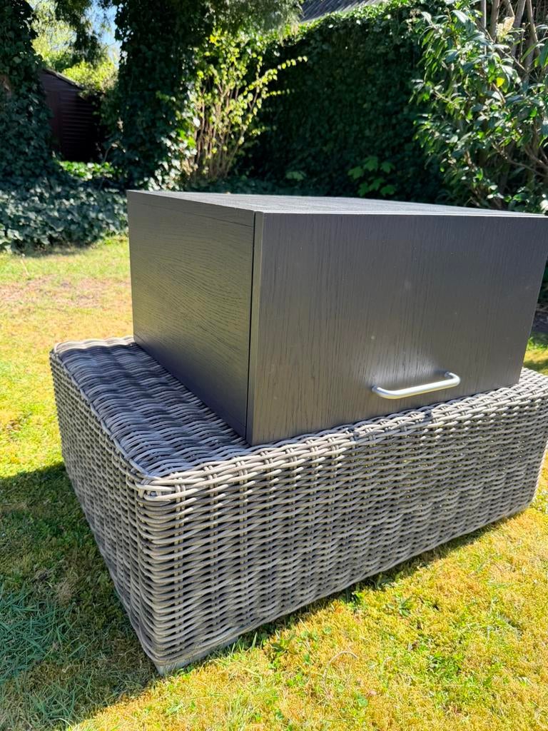 Boven keukenkast ebben gebeitst, Zo goed als nieuw, Minder dan 100 cm, 50 tot 75 cm, 50 tot 100 cm