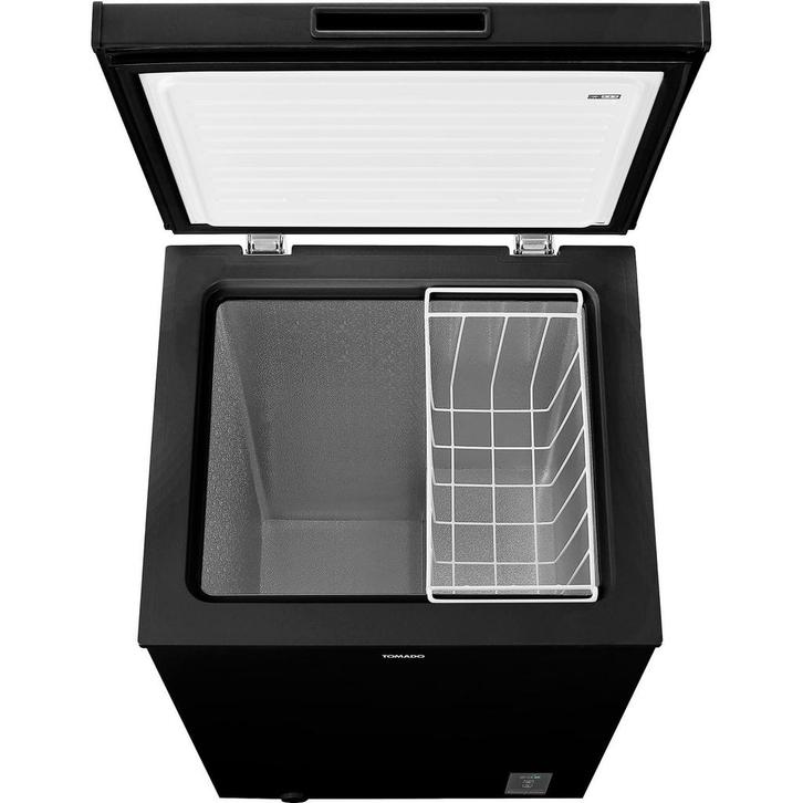 Tomado vrieskist TCF0991B zwart vriezer met deksel, Witgoed en Apparatuur, Vriezers en Diepvrieskisten, Gebruikt, Vrijstaand, Vrieskist