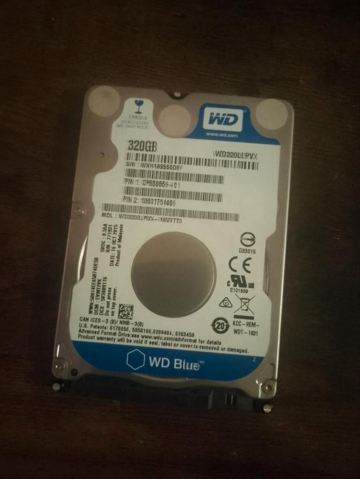 WD Blue 320GB HDD - Goed Werkend!, Computers en Software, Harde schijven, Gebruikt, Desktop, Intern, HDD, SATA, Ophalen of Verzenden