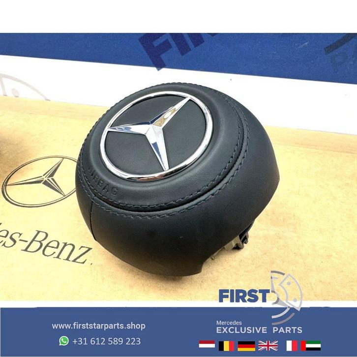 AMG STUURAIRBAG LEER 2026 A45 CLA45 GLA45 C63 E63 G63 GLC43, Auto-onderdelen, Dashboard en Schakelaars, Mercedes-Benz, Overige automerken