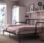 Gratis - Ikea Fyresdal - Zwart metaal, Huis en Inrichting, Ophalen, Zwart, Tweepersoons, 180 cm