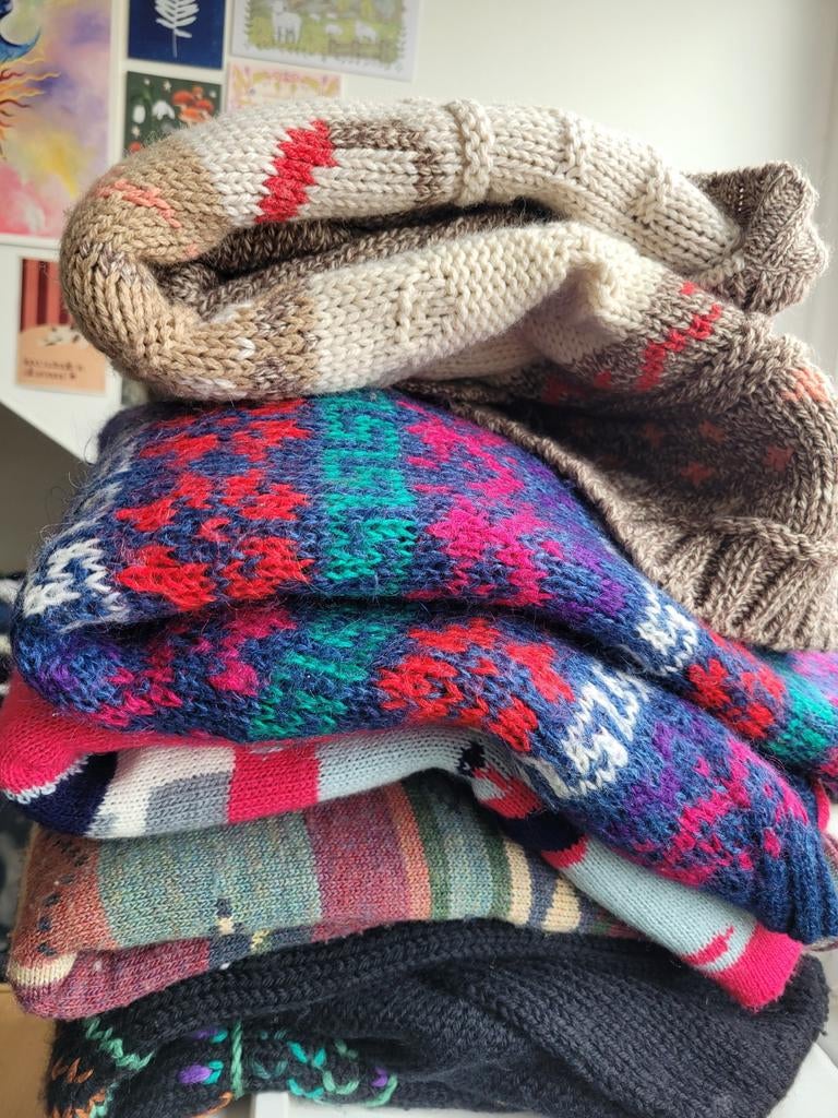 Bundel 23x vintage knitwear, Ophalen of Verzenden, Maat 38/40 (M)