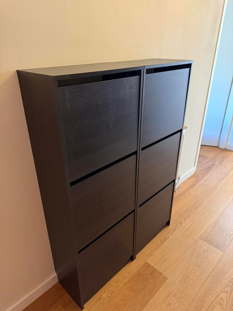 IKEA bissa schoenenkasten bruin 2 x, Huis en Inrichting, Kasten | Schoenenkasten, Ophalen, Zo goed als nieuw