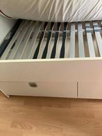 Een persoons bed witte., Ophalen, Gebruikt, 90 cm, Eenpersoons
