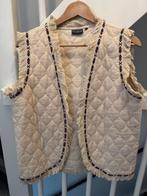 Twoday gilet met franjes en borduursel l, Ophalen of Verzenden, Zo goed als nieuw, Maat 42/44 (L), Beige