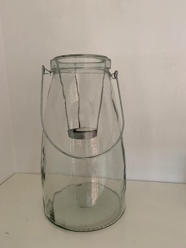 windlicht, 50 tot 75 cm, Ophalen of Verzenden, Zo goed als nieuw, Kandelaar