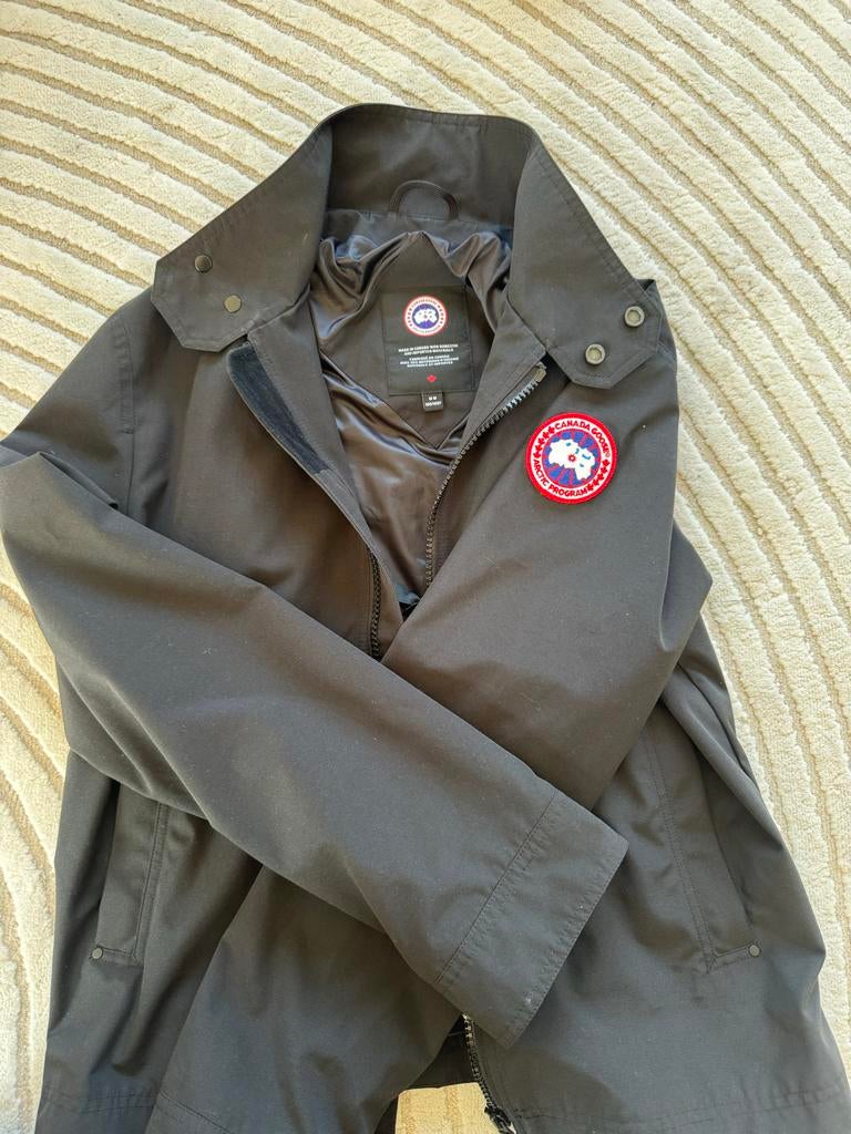 Canada Goose Crew Trenchcoat Jas Maat M, Ophalen of Verzenden, Zo goed als nieuw, Maat 48/50 (M), Zwart