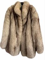 Mooie witte vossen bontjas - Maat M/L, Verzenden, Zo goed als nieuw, Maat 38/40 (M), Wit