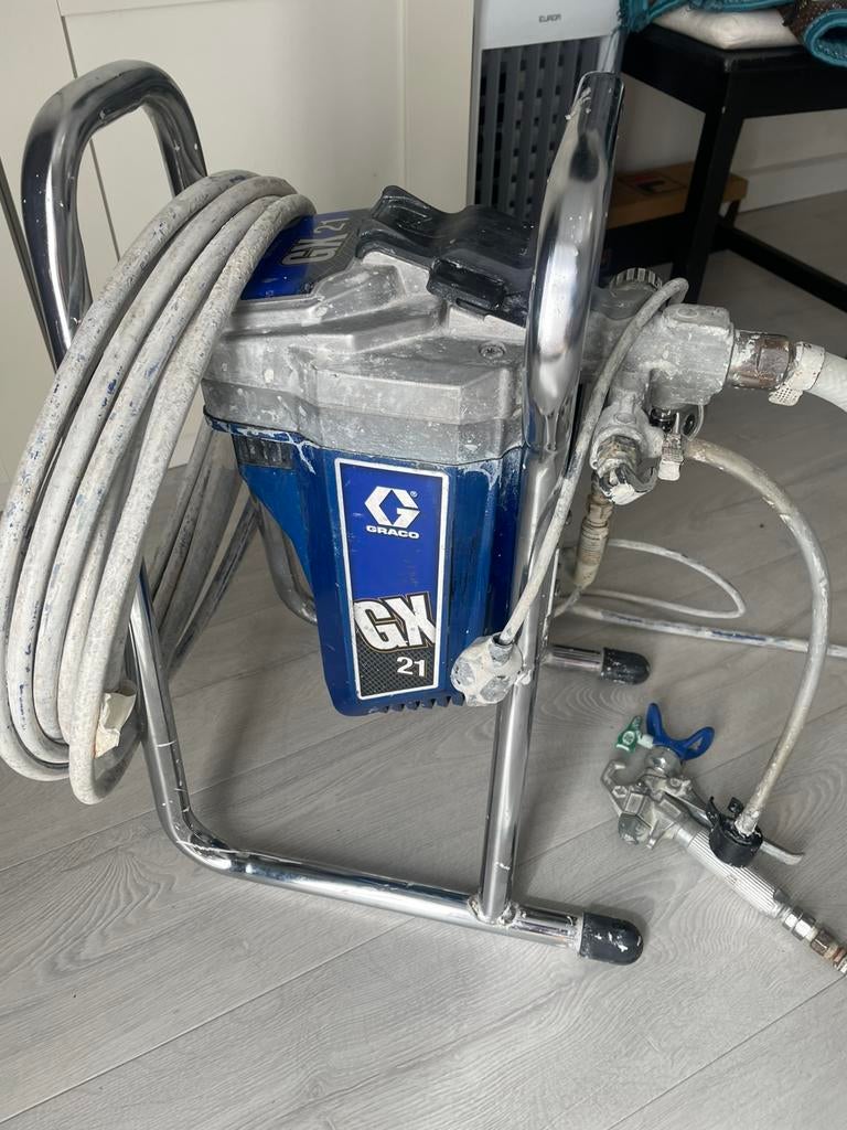 Graco GX21 verfspuitmachine, Ophalen of Verzenden, Zo goed als nieuw, Verfspuit of Verfpomp