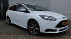 Ford Focus Wagon 2.0 EcoBoost ST-3 NL-auto NAP lage kilomete, Euro 5, Gebruikt, 4 cilinders, Wit