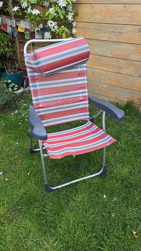 2 Crespo campingstoelen - comfortabel en verstelbaar, Ophalen of Verzenden