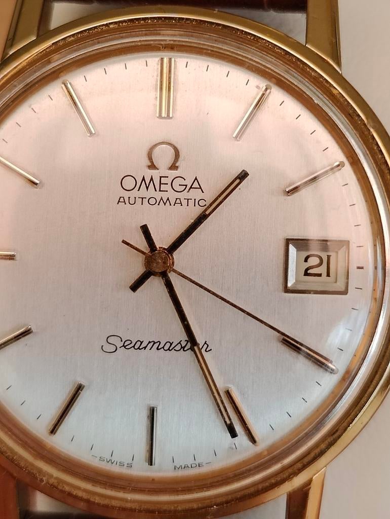 Vintage '79 Omega Seamaster Automatic Horloge - Goudkleurig, Sieraden, Tassen en Uiterlijk, Horloges | Heren, Polshorloge, Ophalen of Verzenden