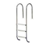 Zwembadtrap RVS curvo, 2 treden | AISI 316, Ophalen of Verzenden, Zo goed als nieuw, Ladder