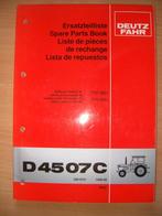 Onderdelenboek Deutz D4507C, Ophalen of Verzenden, Gelezen, Tractor en Landbouw