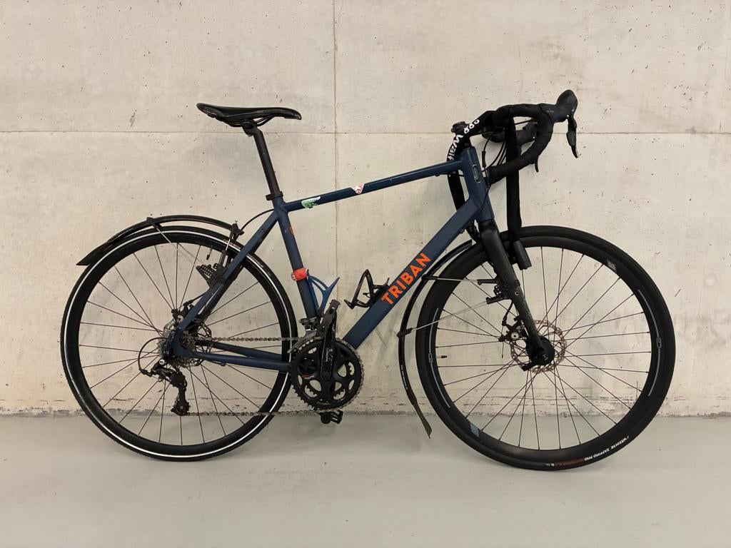 Triban RC120 racefiets Maat L - recent onderhoud, Fietsen en Brommers, Fietsen | Racefietsen, Minder dan 10 versnellingen, Gebruikt