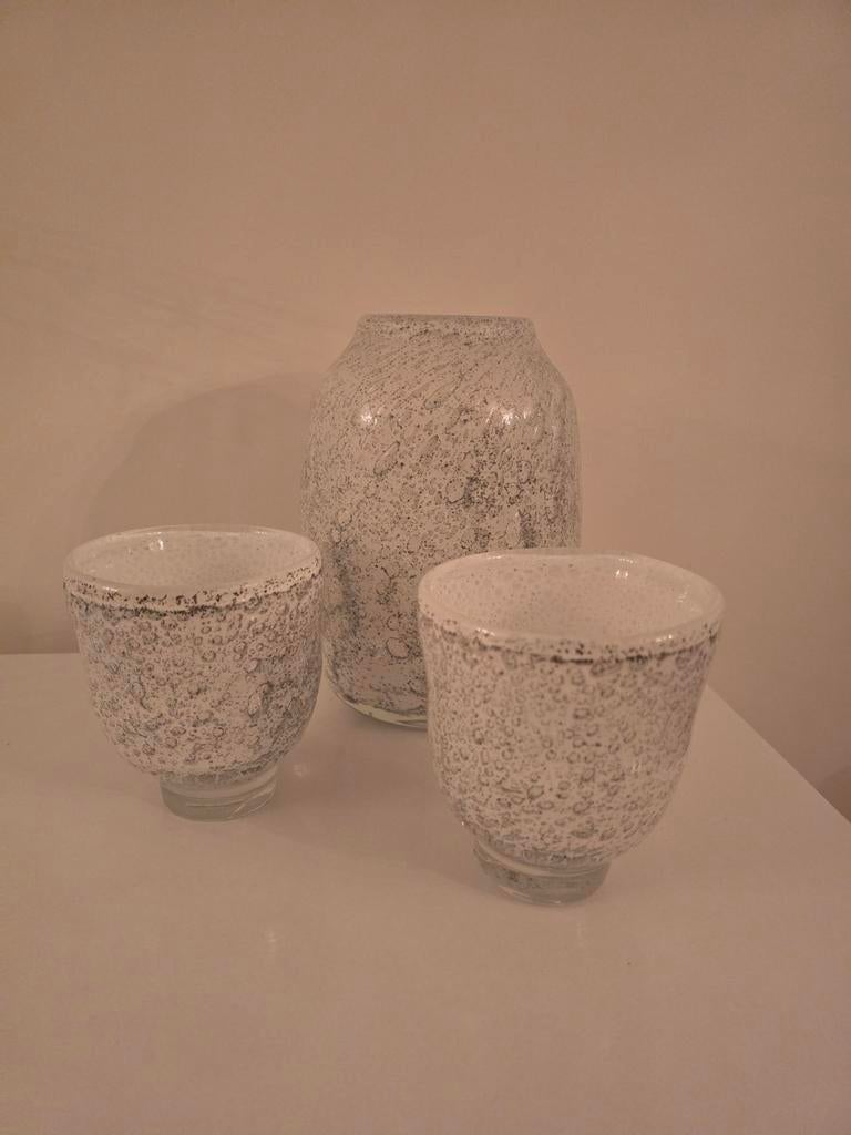 Luxe vaas met 2 windlichten, Ophalen, Overige kleuren, Minder dan 50 cm, Glas