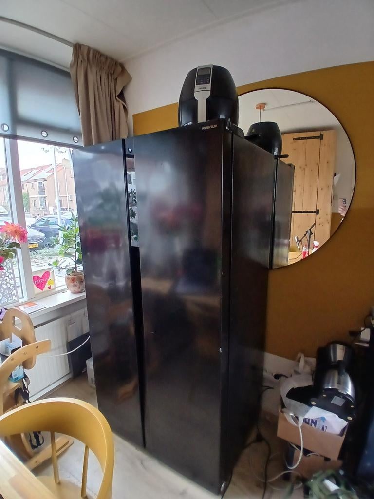 Inventum Amerikaanse koelkast - Ruim en stijlvol, Ophalen, Gebruikt, 200 liter of meer, 60 cm of meer