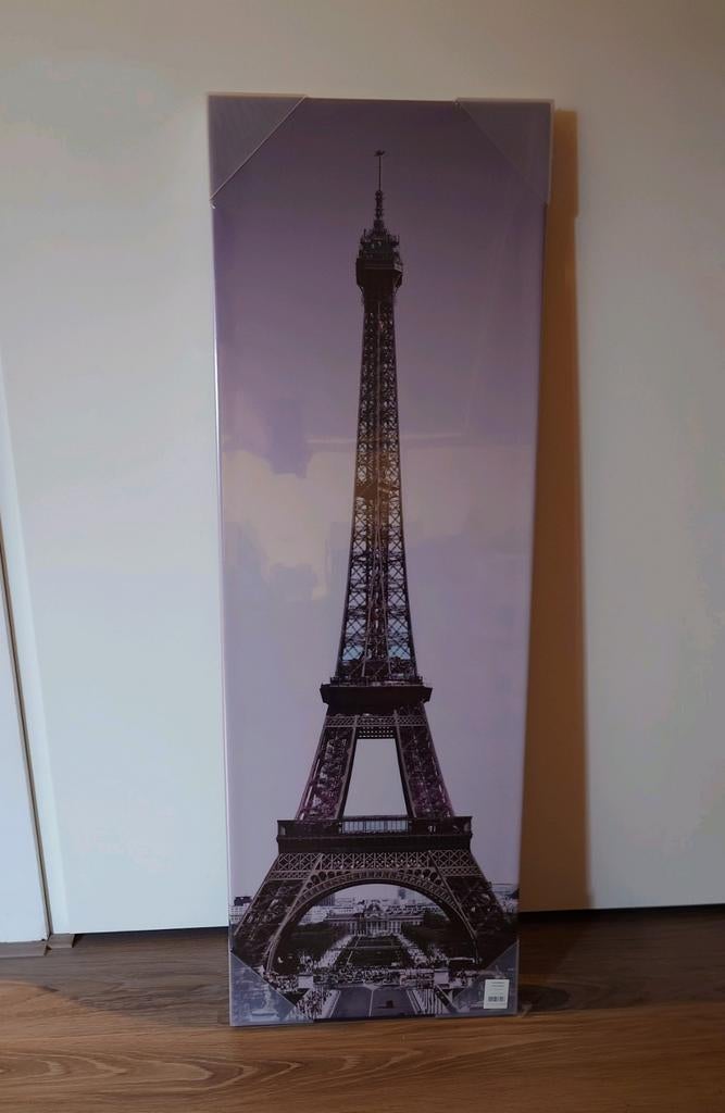 Groot canvasdoek schilderij Eiffeltoren Parijs Paris NIEUW, Ophalen of Verzenden, Nieuw, Minder dan 50 cm, 75 cm of meer