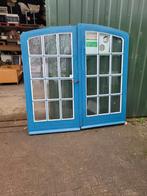 Set vurenhout  dubbele deuren., Ophalen, 160 cm of meer, Gevelraam of Ruit, 160 cm of meer