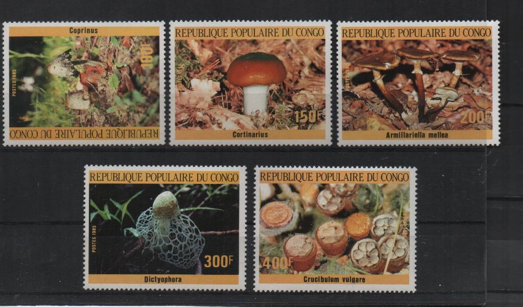 W168 Congo 1016/20 postfris Paddestoelen, Verzenden, Postfris, Dier of Natuur