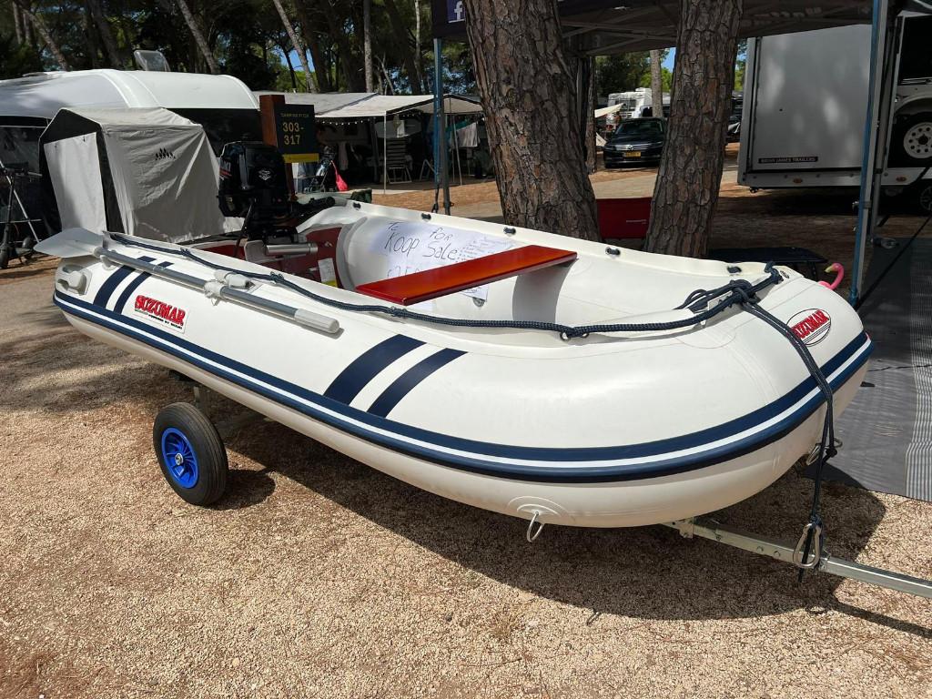 Suzumar rubberbootje, Watersport en Boten, Aluminium, Zo goed als nieuw, Benzine, Minder dan 70 pk