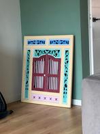 Decoratief paneel in koloniale stijl met spiegel, Ophalen, Zo goed als nieuw