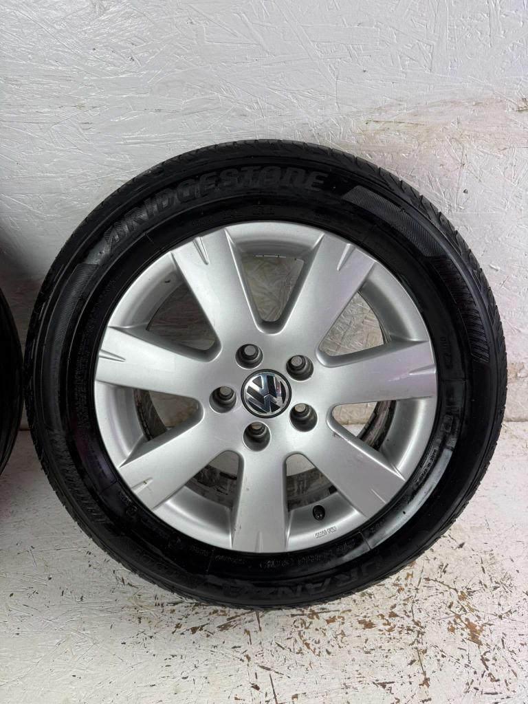 Originele Volkswagen Passat Jetta velgen 16" 5x112 vitus, Niet ingevuld, 16 inch, Banden en Velgen, Niet ingevuld