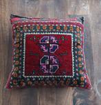 Vintage oosters tapijt kussen - Uniek handgemaakt design, Ophalen of Verzenden, Gebruikt, Rood, Vierkant