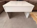 Salontafel 60x60 wit/grijs, Ophalen, Zo goed als nieuw, Vierkant, 45 tot 60 cm