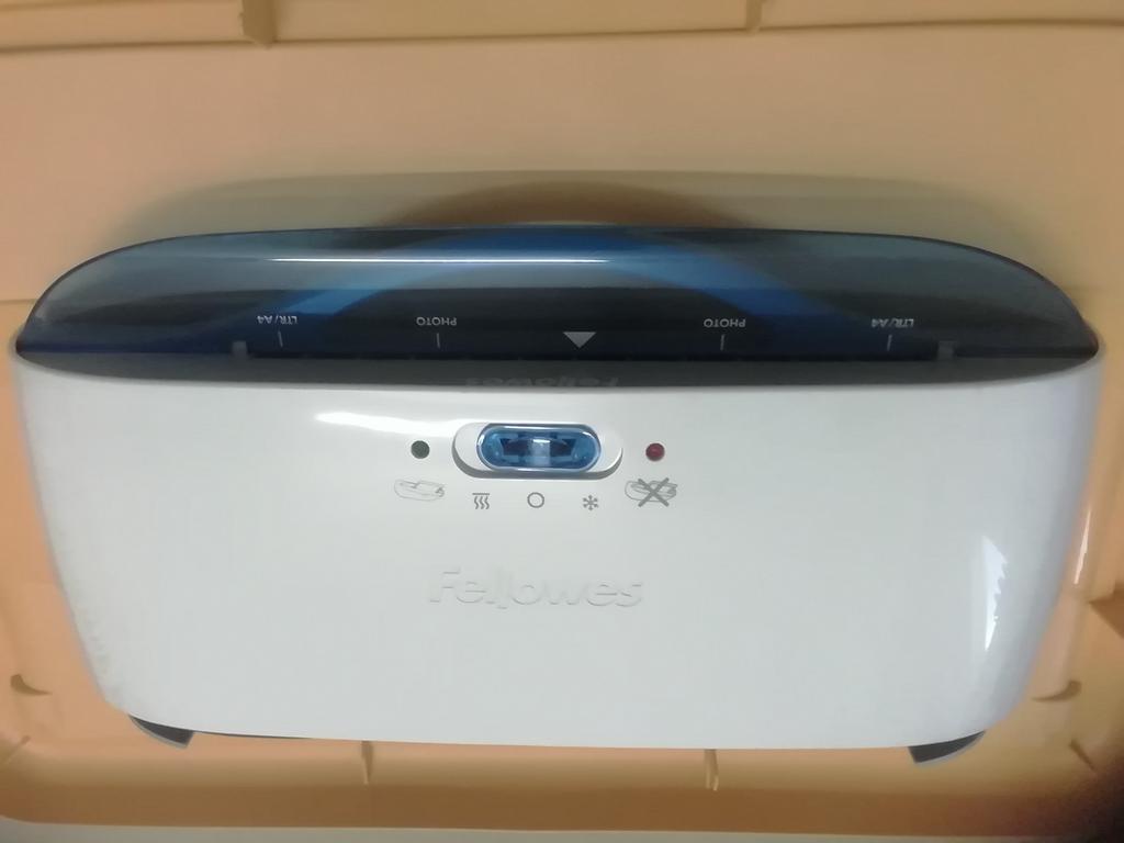 lamineerapparaat fellowes, Ophalen